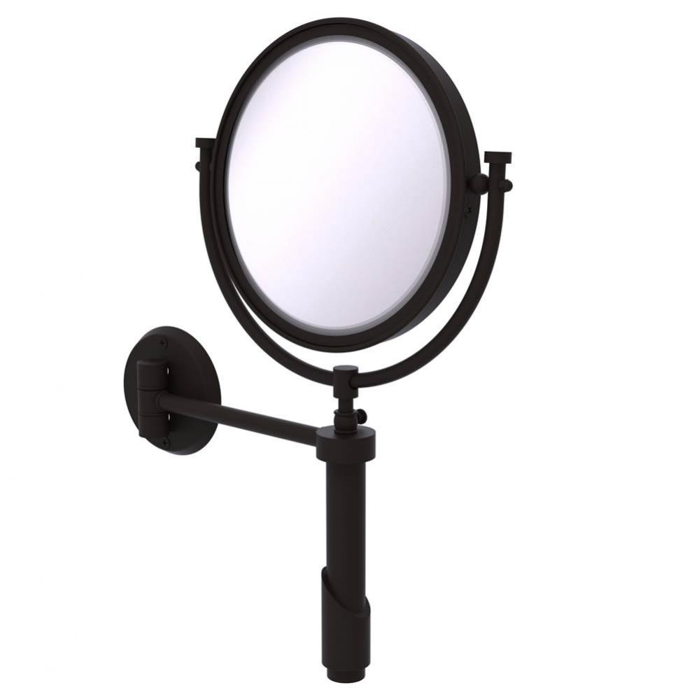 Tribecca Collection Wall Mounted Make-Up Mirror 8 Inch Diameter with 5X Magnification