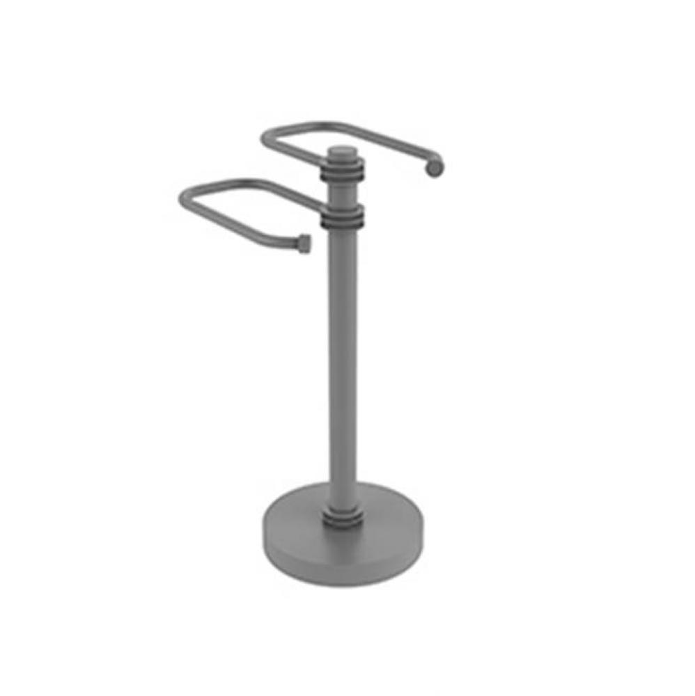Free Standing Two Arm Guest Towel Holder