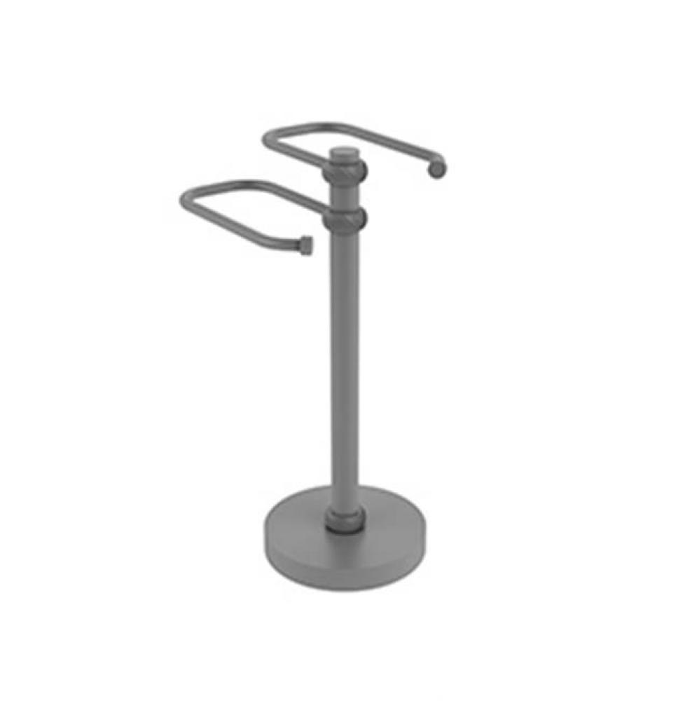 Free Standing Two Arm Guest Towel Holder