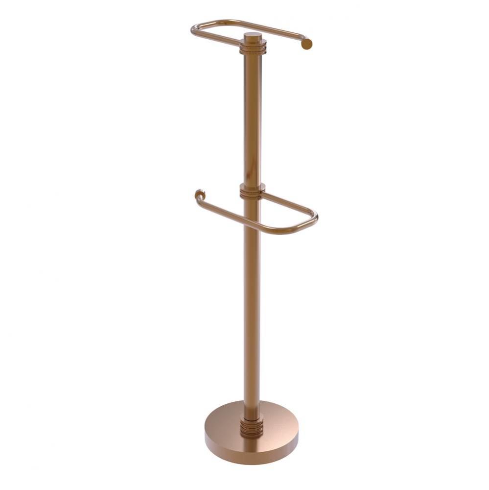 Free Standing Two Roll Toilet Tissue Stand