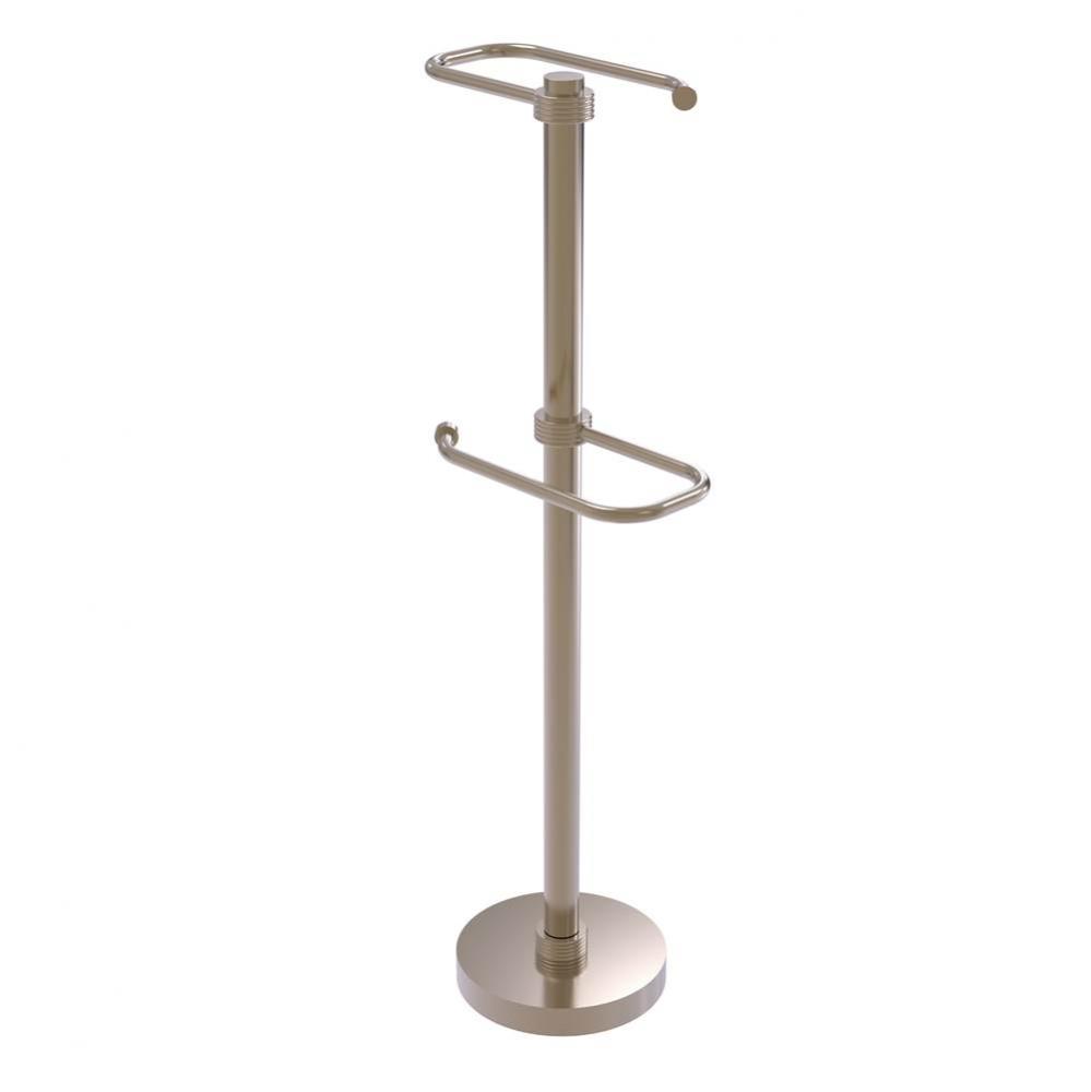 Free Standing Two Roll Toilet Tissue Stand