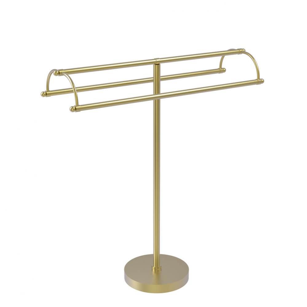 Free Standing Double Arm Towel Holder