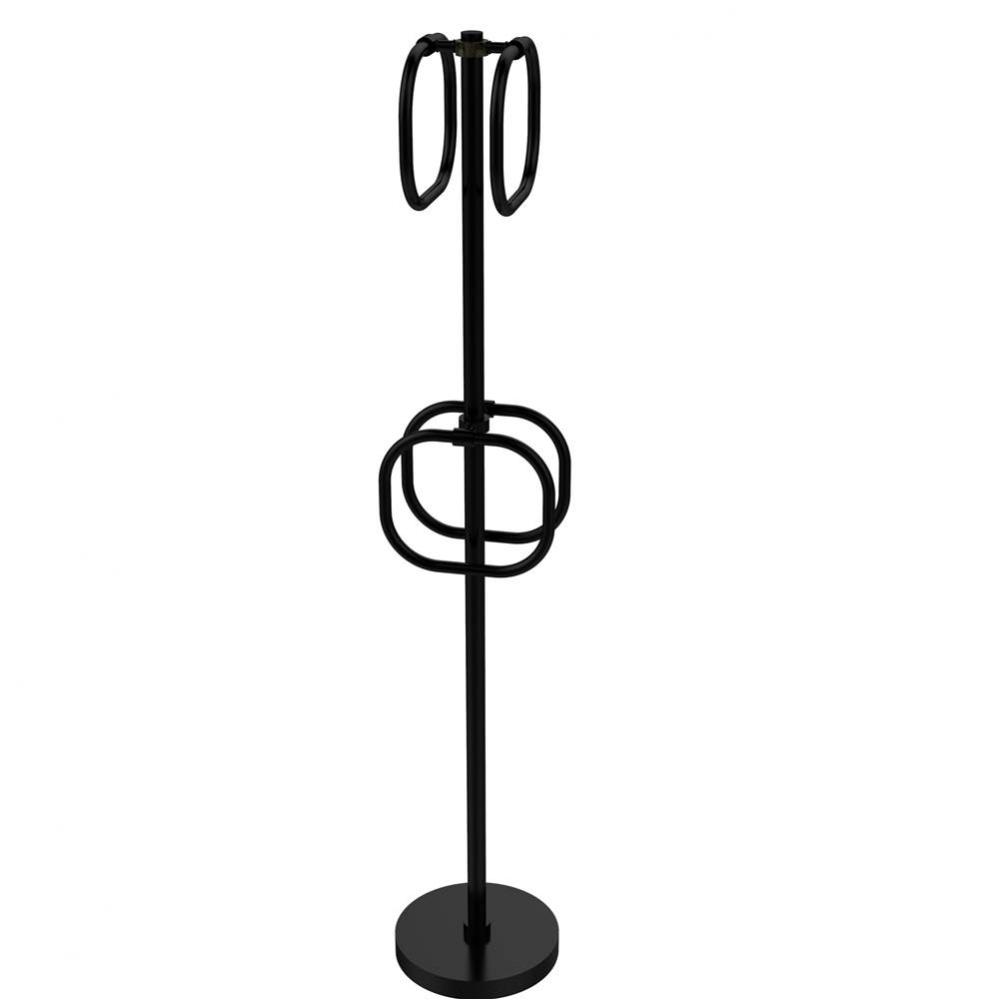 Towel Stand with 4 Integrated Towel Rings