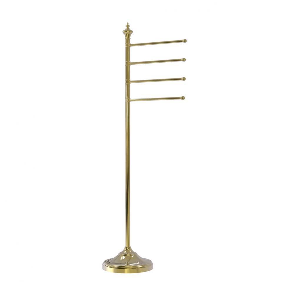Floor Standing 4 Pivoting Swing Arm Towel Holder