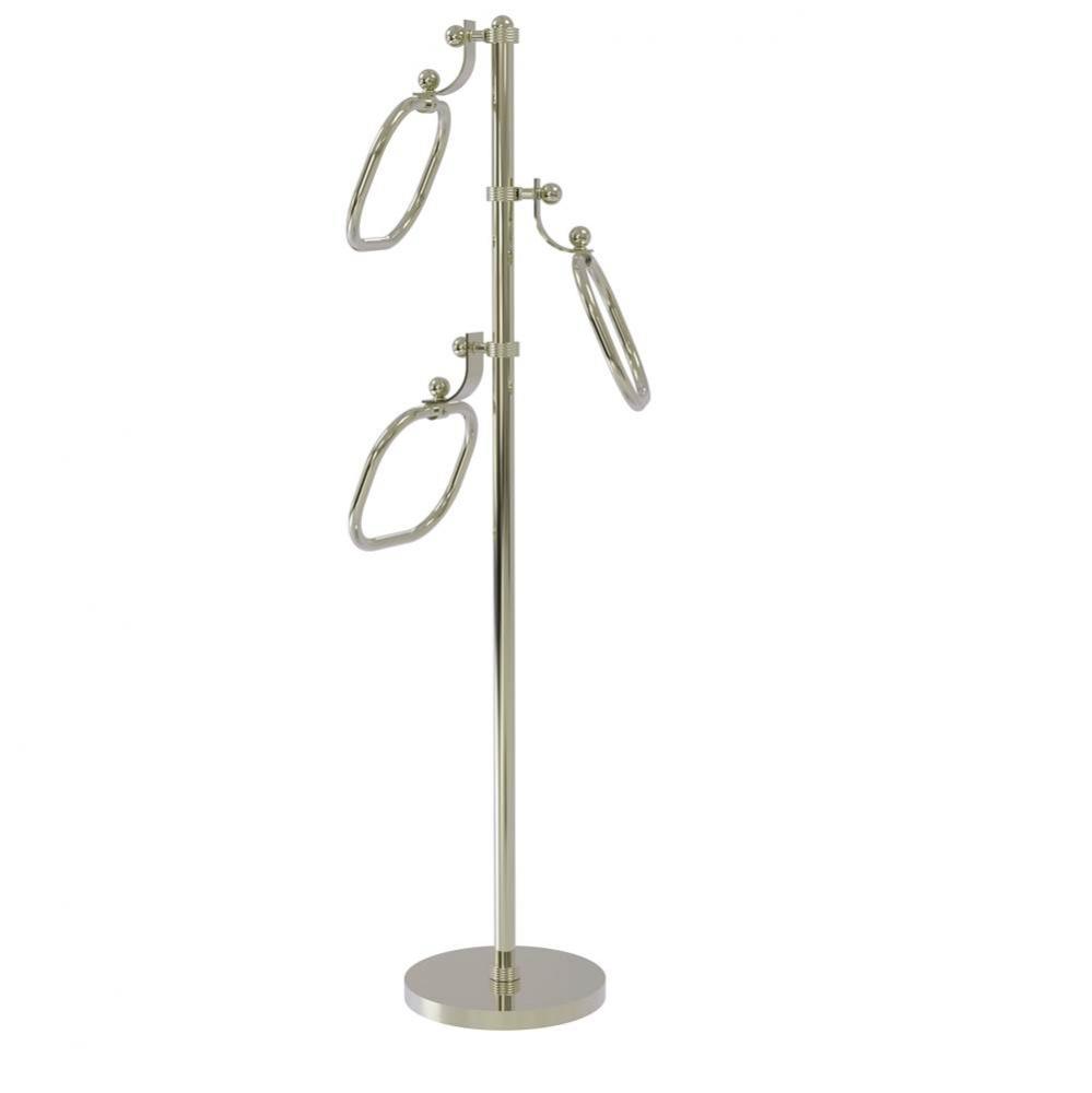 Towel Stand with 9 Inch Oval Towel Rings