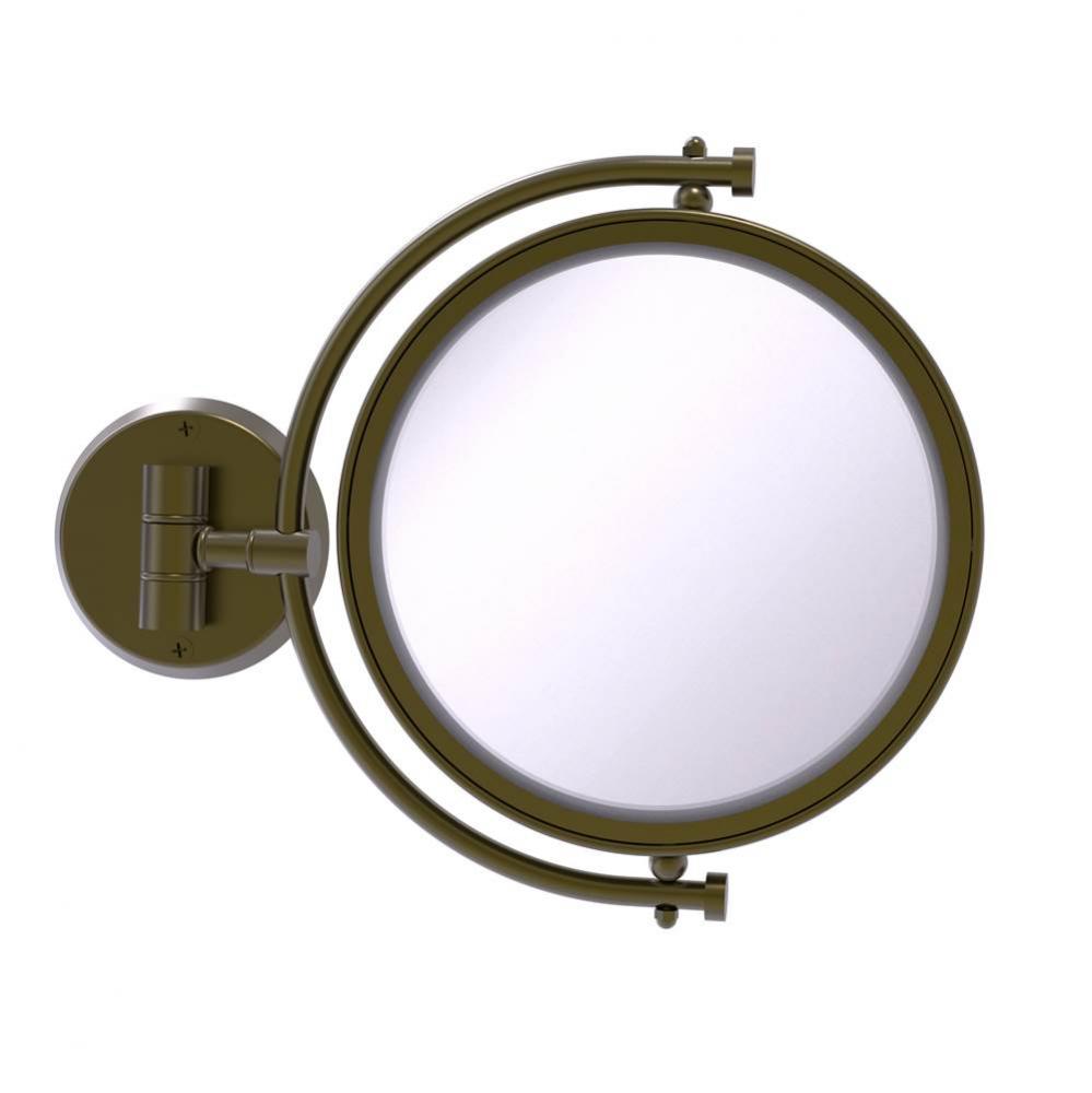 8 Inch Wall Mounted Make-Up Mirror 4X Magnification