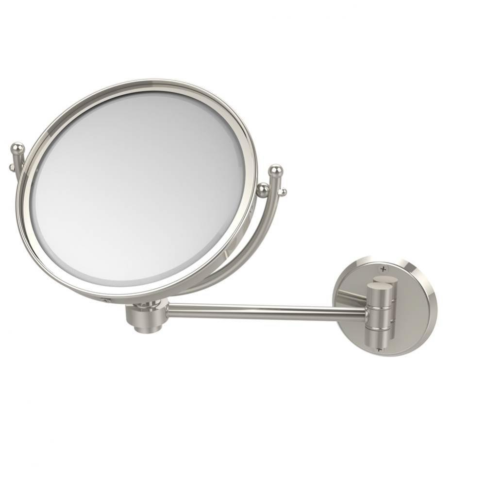 8 Inch Wall Mounted Make-Up Mirror 2X Magnification