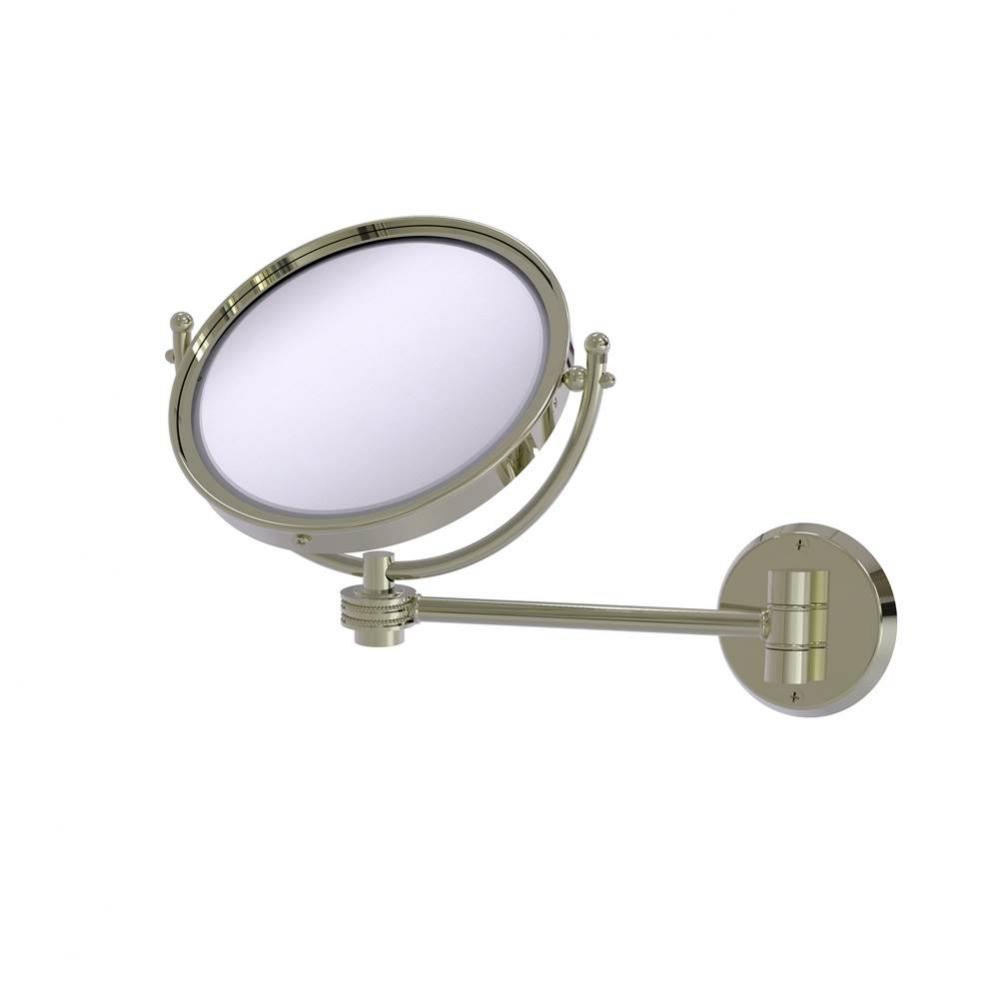 8 Inch Wall Mounted Make-Up Mirror 2X Magnification