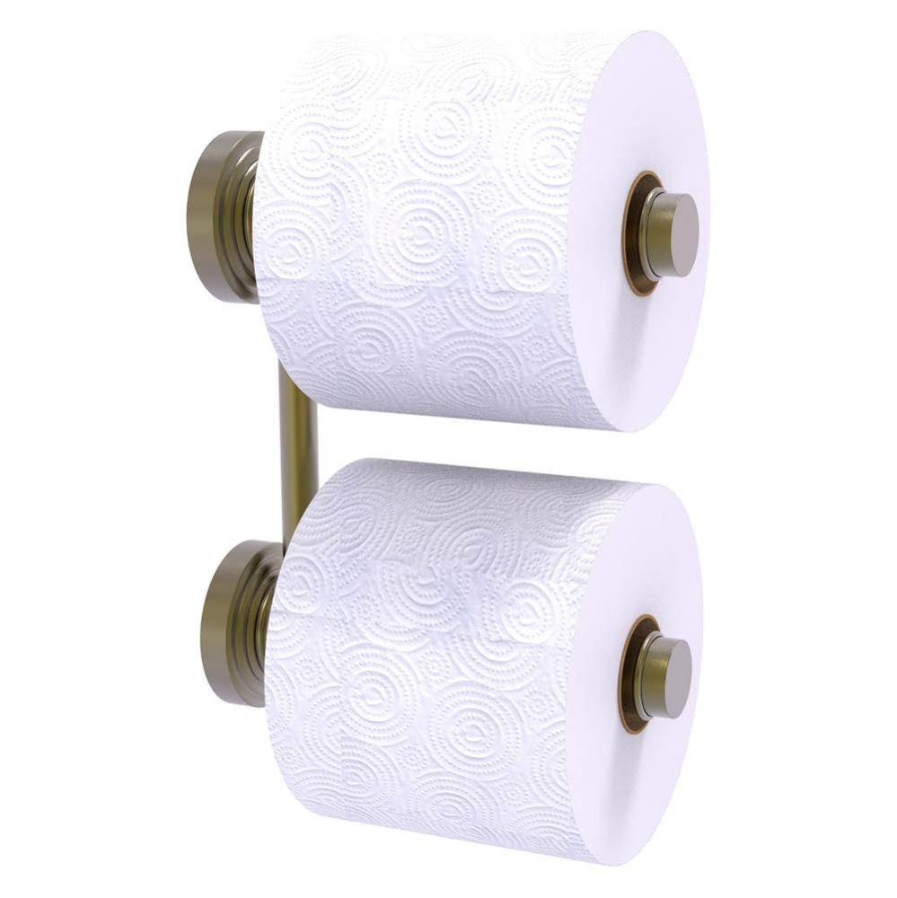 Waverly Place Collection 2 Roll Reserve Roll Toilet Paper Holder - Antique Brass