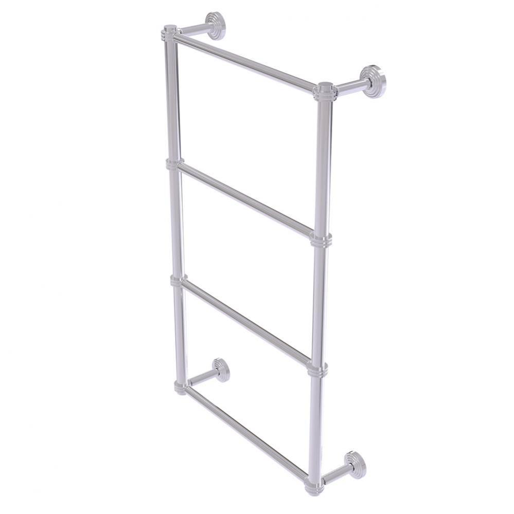 Waverly Place Collection 4 Tier 24 Inch Ladder Towel Bar with Dotted Detail