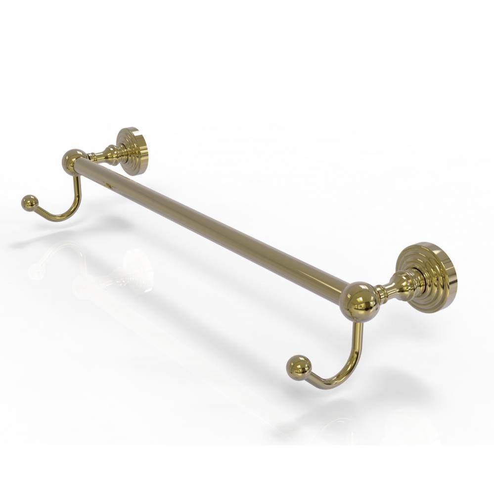 Waverly Place Collection 36 Inch Towel Bar with Integrated Hooks