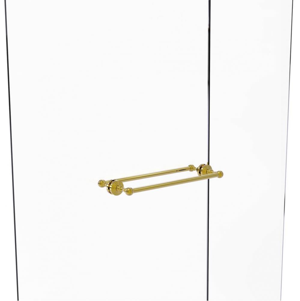 Waverly Place Collection 18 Inch Back to Back Shower Door Towel Bar