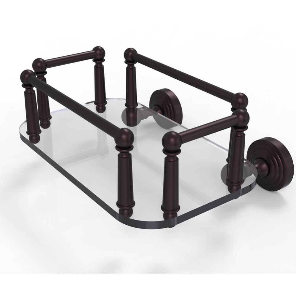 Waverly Place Collection Wall Mounted Glass Guest Towel Tray