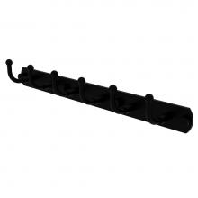 Allied Brass 1020-6-BKM - Skyline Collection 6 Position Tie and Belt Rack