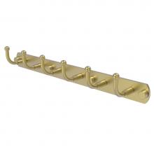Allied Brass 1020-6-SBR - Skyline Collection 6 Position Tie and Belt Rack