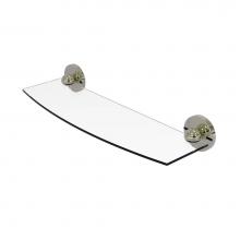 Allied Brass 1033/18-PNI - Skyline Collection 18 Inch Glass Shelf