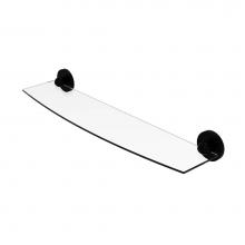 Allied Brass 1033/24-BKM - Skyline Collection 24 Inch Glass Shelf