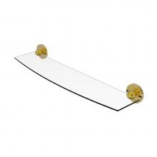Allied Brass 1033/24-PB - Skyline Collection 24 Inch Glass Shelf