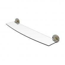 Allied Brass 1033/24-PNI - Skyline Collection 24 Inch Glass Shelf