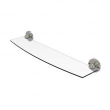Allied Brass 1033/24-SN - Skyline Collection 24 Inch Glass Shelf