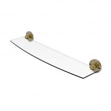 Allied Brass 1033/24-UNL - Skyline Collection 24 Inch Glass Shelf