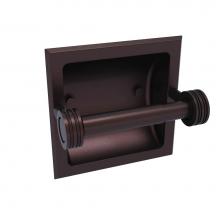 Allied Brass 2024-CD-ABZ - Continental Collection Recessed Toilet Tissue Holder with Dotted Accents