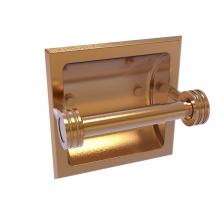 Allied Brass 2024-CD-BBR - Continental Collection Recessed Toilet Tissue Holder with Dotted Accents