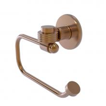 Allied Brass 2024EG-BBR - Continental Collection Euro Style Toilet Tissue Holder with Groovy Accents
