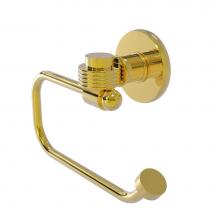 Allied Brass 2024EG-PB - Continental Collection Euro Style Toilet Tissue Holder with Groovy Accents