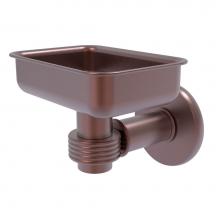 Allied Brass 2032G-CA - Continental Collection Wall Mounted Soap Dish Holder with Groovy Accents