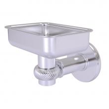 Allied Brass 2032T-SCH - Continental Collection Wall Mounted Soap Dish Holder with Twist Accents