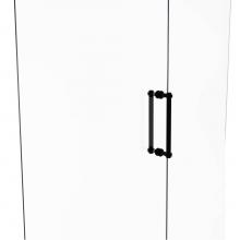 Allied Brass 404D-12BB-BKM - Contemporary 12 Inch Back to Back Shower Door Pull with Dotted Accent