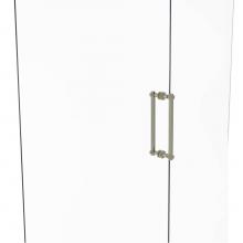 Allied Brass 404D-12BB-PNI - Contemporary 12 Inch Back to Back Shower Door Pull with Dotted Accent