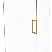 Allied Brass 404D-12BB-SBR - Contemporary 12 Inch Back to Back Shower Door Pull with Dotted Accent