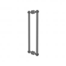 Allied Brass 404D-18BB-GYM - Contemporary 18 Inch Back to Back Shower Door Pull with Dotted Accent