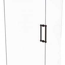 Allied Brass 404G-12BB-ORB - Contemporary 12 Inch Back to Back Shower Door Pull with Grooved Accent