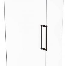 Allied Brass 404G-18BB-ORB - Contemporary 18 Inch Back to Back Shower Door Pull with Grooved Accent