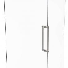 Allied Brass 404T-18BB-SN - Contemporary 18 Inch Back to Back Shower Door Pull with Twisted Accent