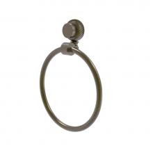 Allied Brass 416T-ABR - Venus Collection Towel Ring with Twist Accent