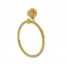 Allied Brass 416T-PB - Venus Collection Towel Ring with Twist Accent