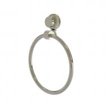 Allied Brass 416T-PNI - Venus Collection Towel Ring with Twist Accent