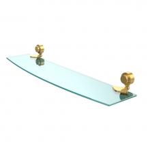 Allied Brass 433/24-PB - Venus Collection 24 Inch Glass Shelf