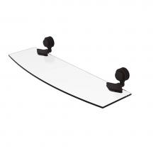 Allied Brass 433D/18-ORB - Venus Collection 18 Inch Glass Shelf with Dotted Accents