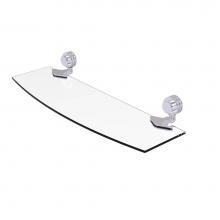 Allied Brass 433D/18-SCH - Venus Collection 18 Inch Glass Shelf with Dotted Accents