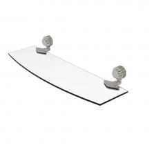 Allied Brass 433D/18-SN - Venus Collection 18 Inch Glass Shelf with Dotted Accents