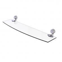 Allied Brass 433D/24-PC - Venus Collection 24 Inch Glass Shelf with Dotted Accents
