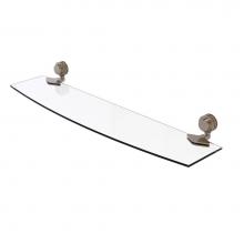 Allied Brass 433D/24-PEW - Venus Collection 24 Inch Glass Shelf with Dotted Accents
