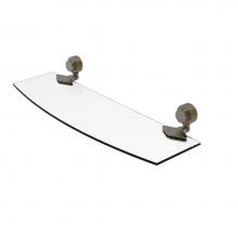 Allied Brass 433G/18-ABR - Venus Collection 18 Inch Glass Shelf with Groovy Accents