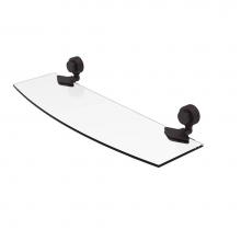 Allied Brass 433G/18-VB - Venus Collection 18 Inch Glass Shelf with Groovy Accents