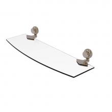 Allied Brass 433T/18-PEW - Venus Collection 18 Inch Glass Shelf with Twist Accents